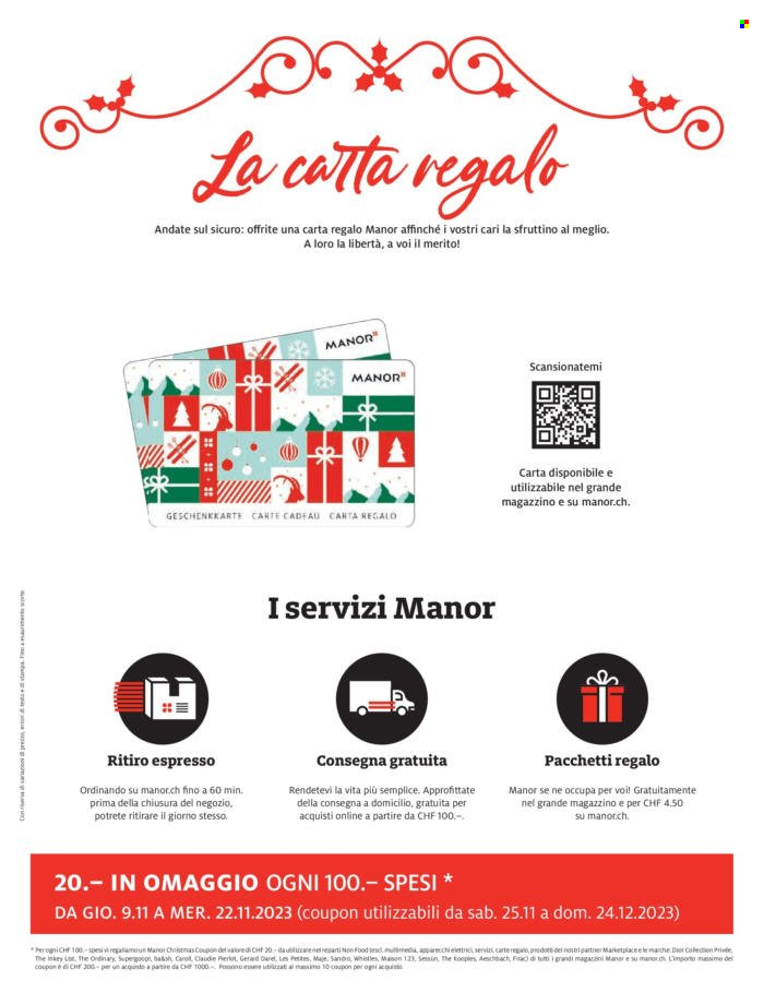 Catalogue Manor - 9.11.2023 - 24.12.2023. Page 2