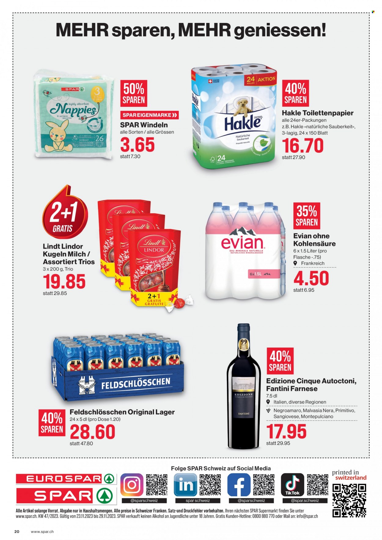 Prospekt SPAR - 23.11.2023 - 29.11.2023. Seite 20