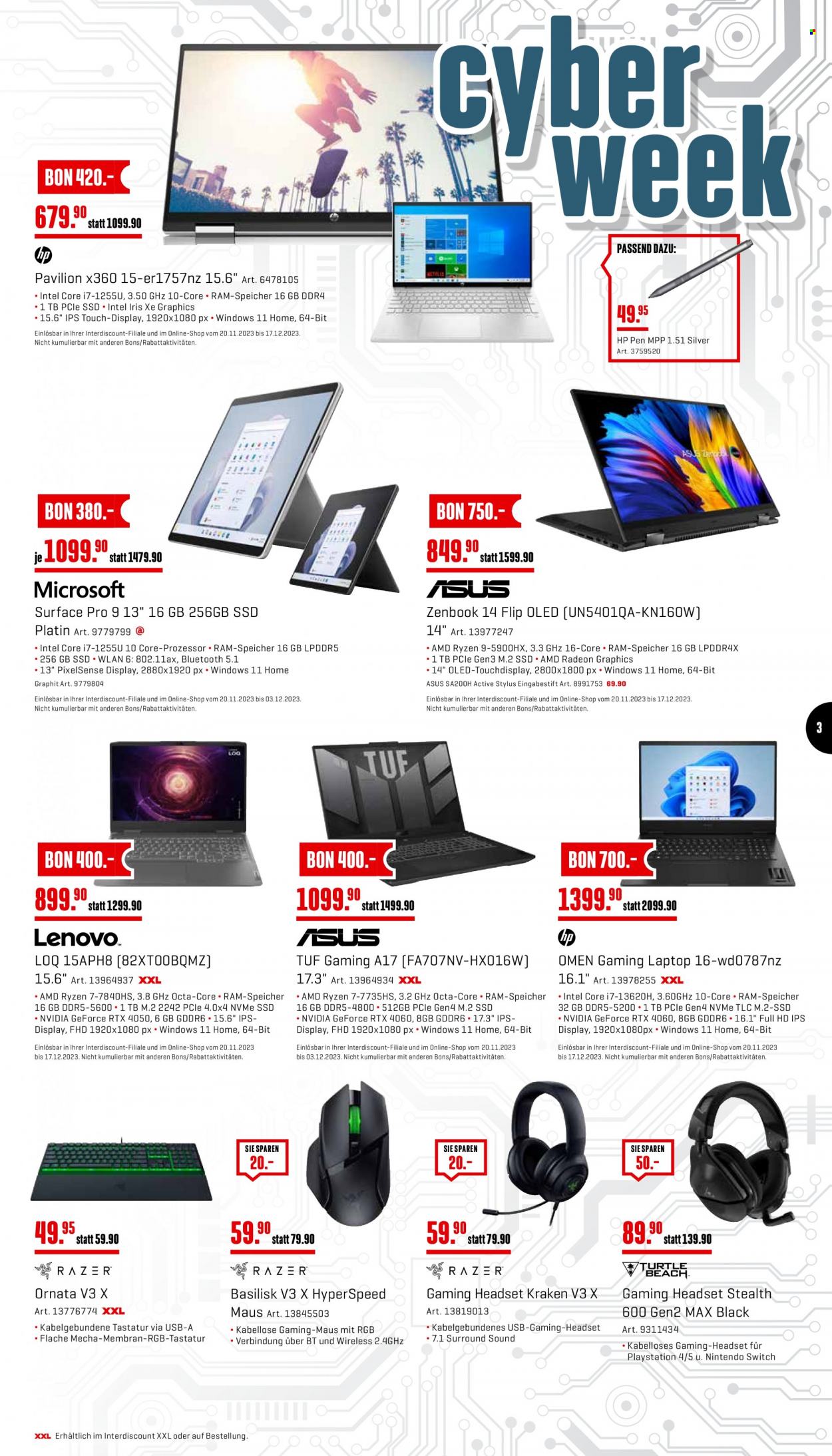 Catalogue Interdiscount - 27.11.2023 - 3.12.2023. Page 3