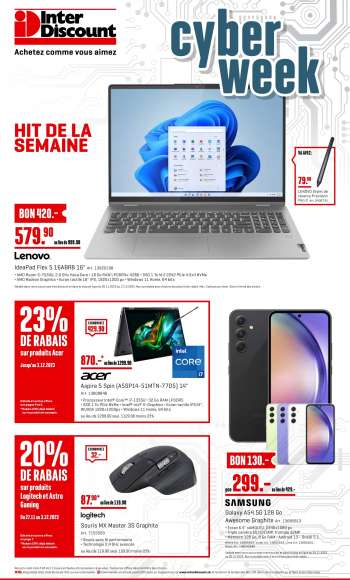 Volantino Interdiscount - 27.11.2023 - 3.12.2023.