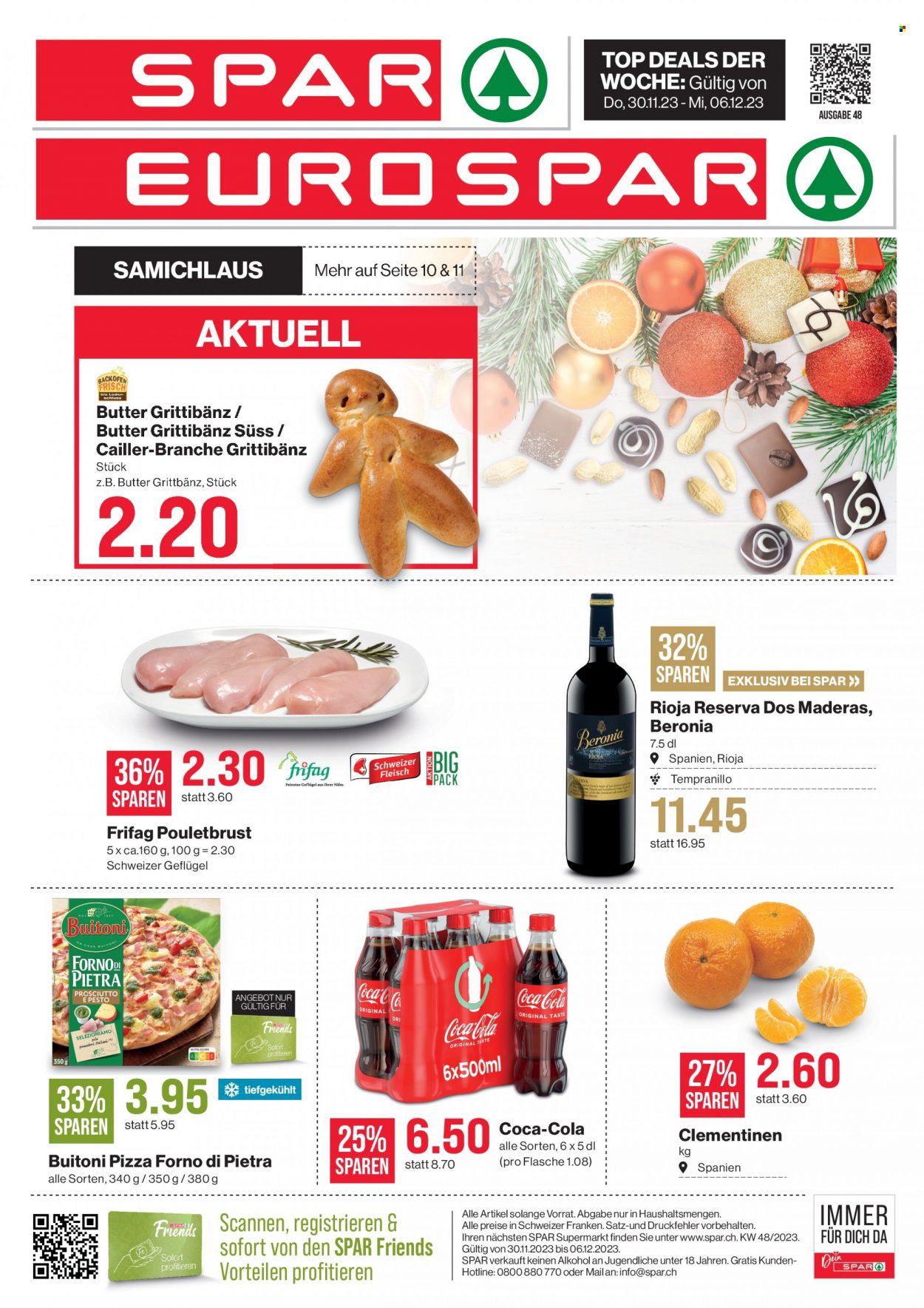 Volantino SPAR - 30.11.2023 - 6.12.2023. Pagina 1