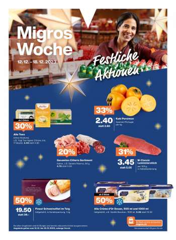 Prospekte Migros - 12.12.2023 - 18.12.2023.