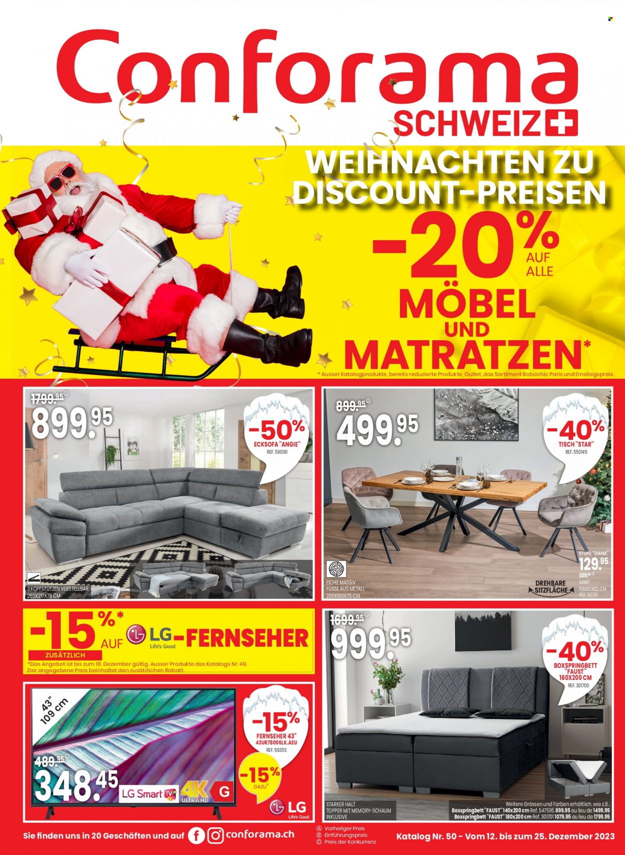 Prospekt Conforama - 12.12.2023 - 25.12.2023. Seite 1
