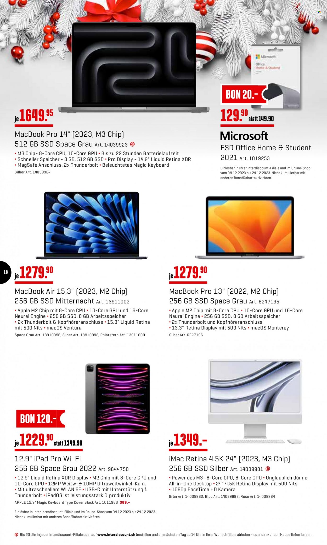 Prospekt Interdiscount - 18.12.2023 - 24.12.2023. Seite 18