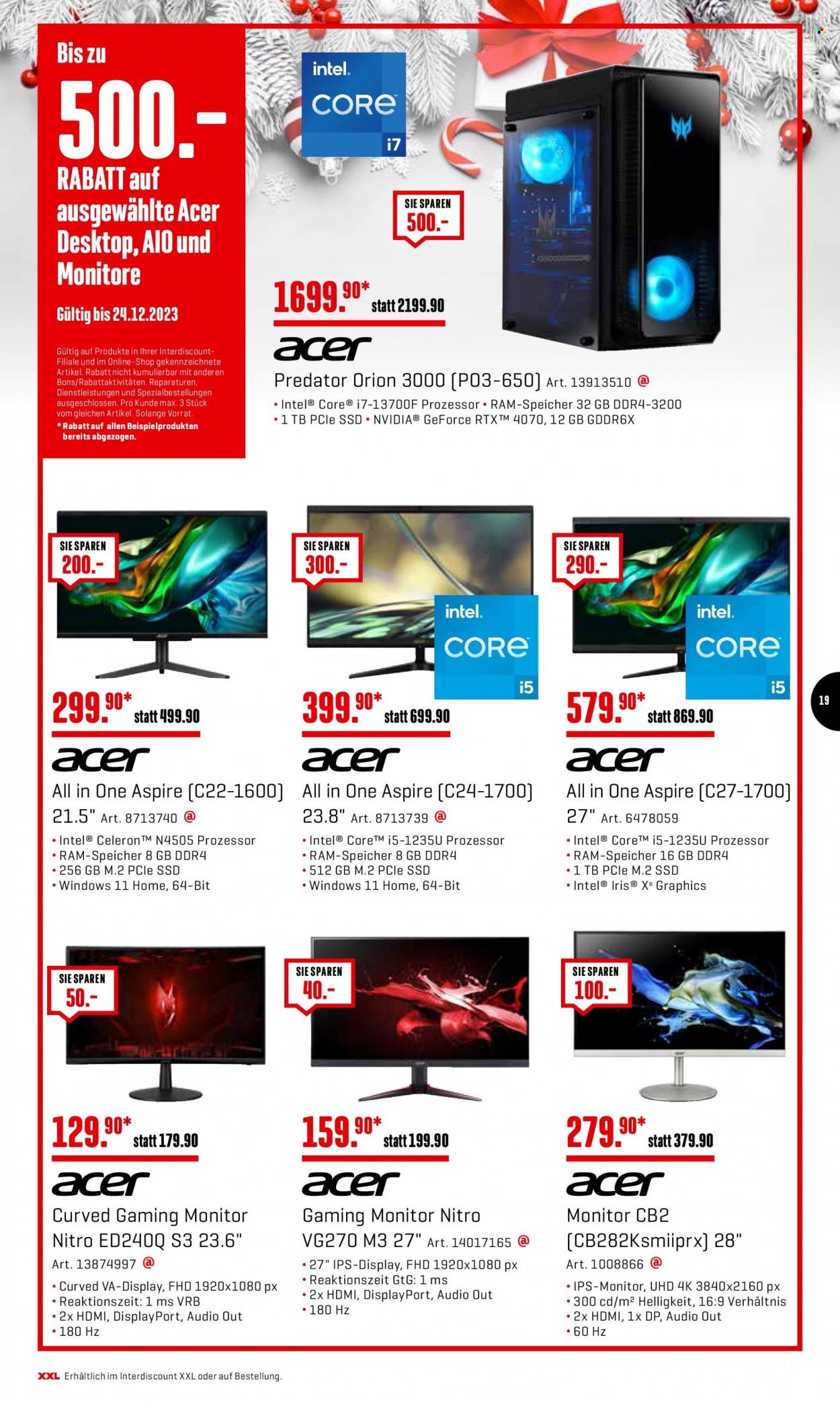Prospekt Interdiscount - 18.12.2023 - 24.12.2023. Seite 19