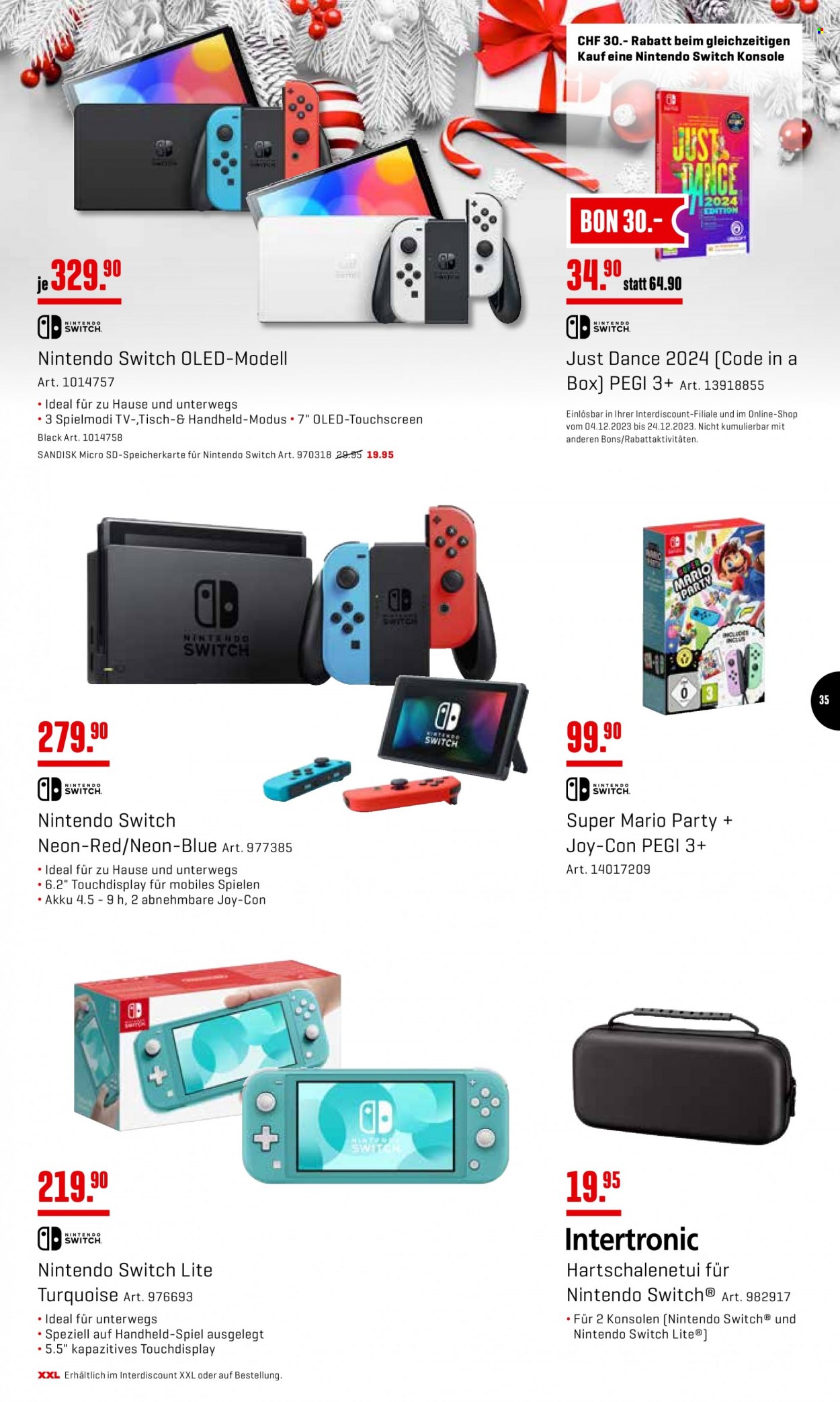 Prospekt Interdiscount - 18.12.2023 - 24.12.2023. Seite 35