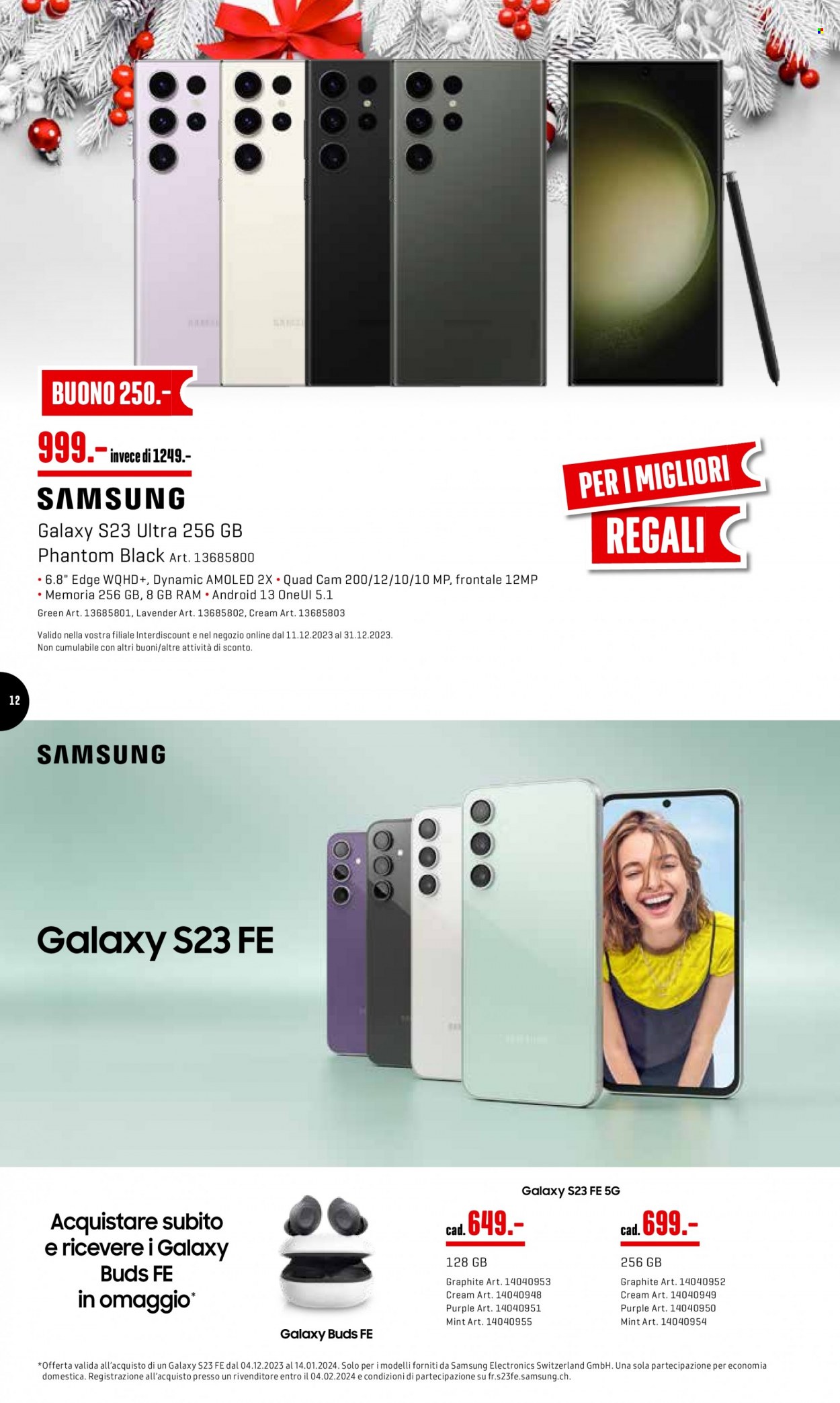 Catalogue Interdiscount - 18.12.2023 - 24.12.2023. Page 12