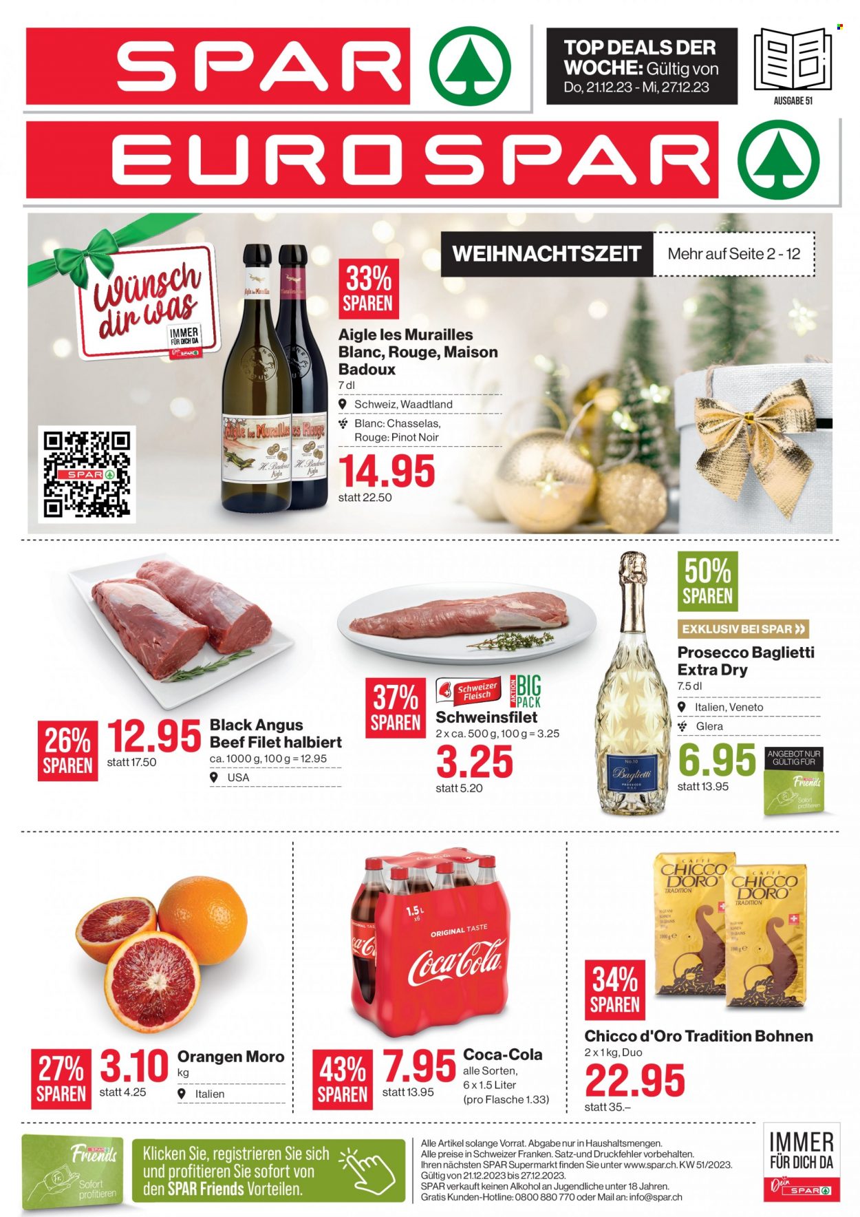 Volantino SPAR - 21.12.2023 - 27.12.2023. Pagina 1