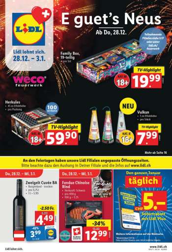 Volantino Lidl - 28.12.2023 - 3.1.2024.