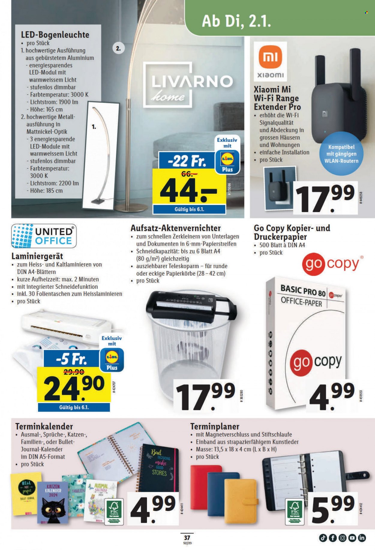 Volantino Lidl - 28.12.2023 - 3.1.2024. Pagina 37