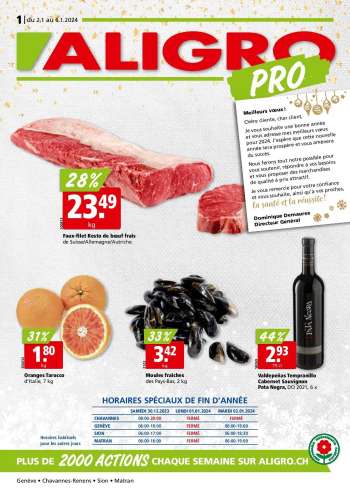 Catalogue ALIGRO - 2.1.2024 - 6.1.2024.