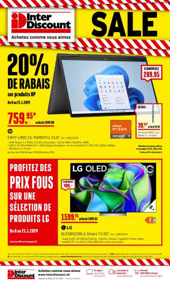 Volantino Interdiscount - 8.1.2024 - 21.1.2024.