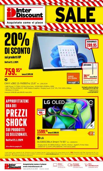 Volantino Interdiscount - 8.1.2024 - 21.1.2024.