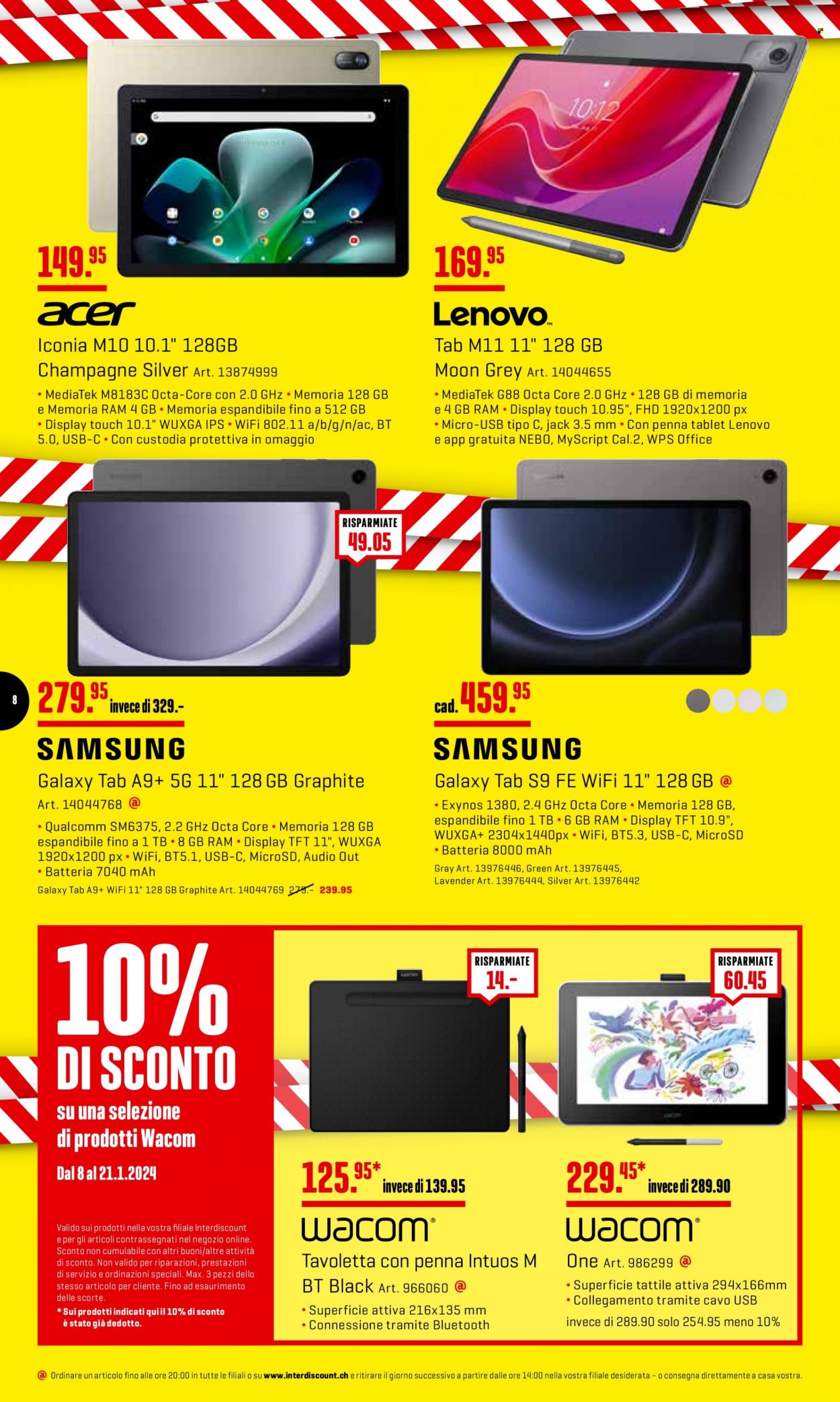 Volantino Interdiscount - 8.1.2024 - 21.1.2024. Pagina 8