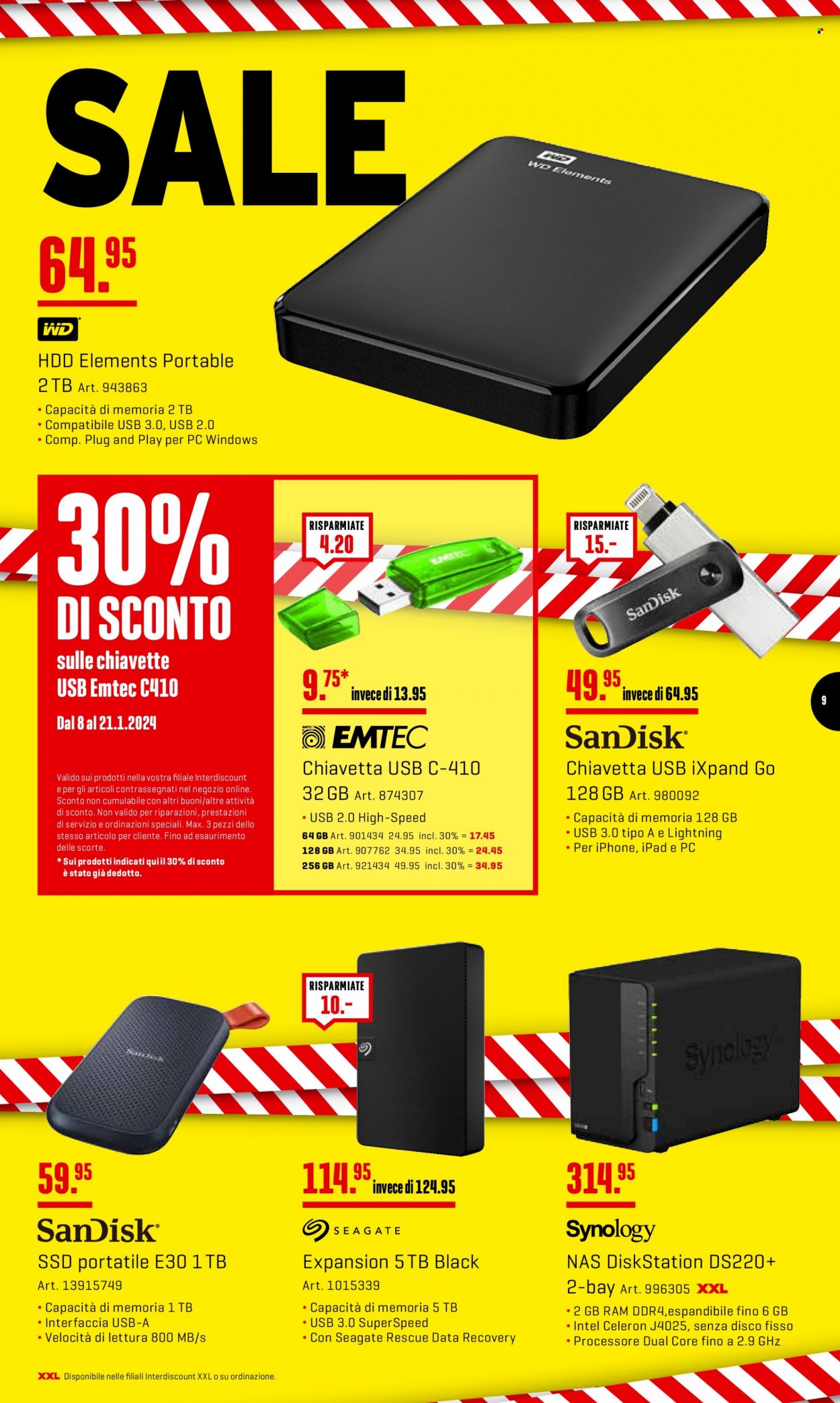 Volantino Interdiscount - 8.1.2024 - 21.1.2024. Pagina 9