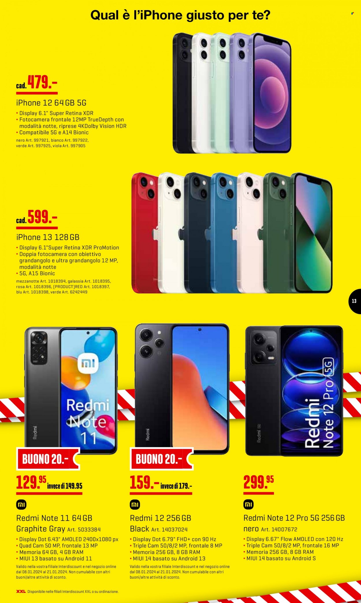 Volantino Interdiscount - 8.1.2024 - 21.1.2024. Pagina 13