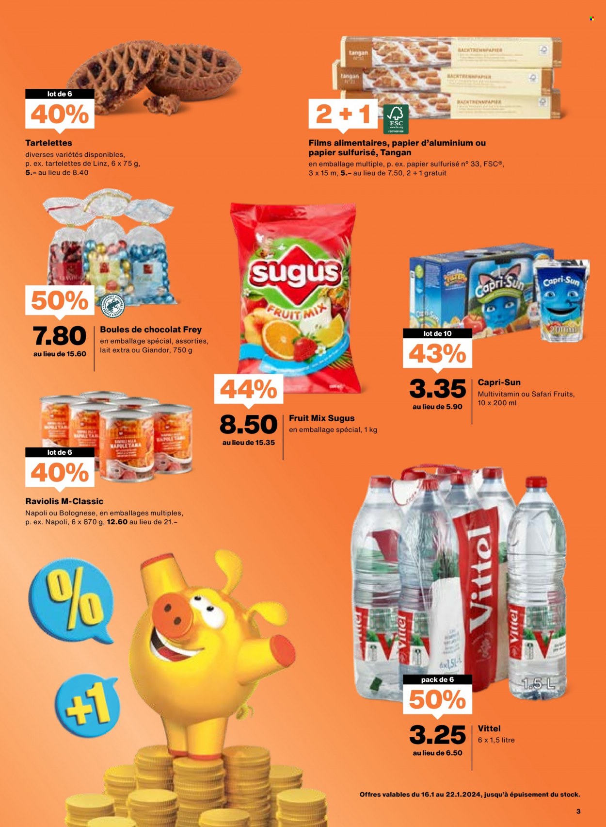 Catalogue Migros - 16.1.2024 - 22.1.2024. Page 3