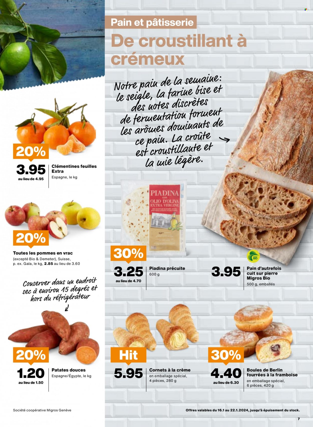 Catalogue Migros - 16.1.2024 - 22.1.2024. Page 7