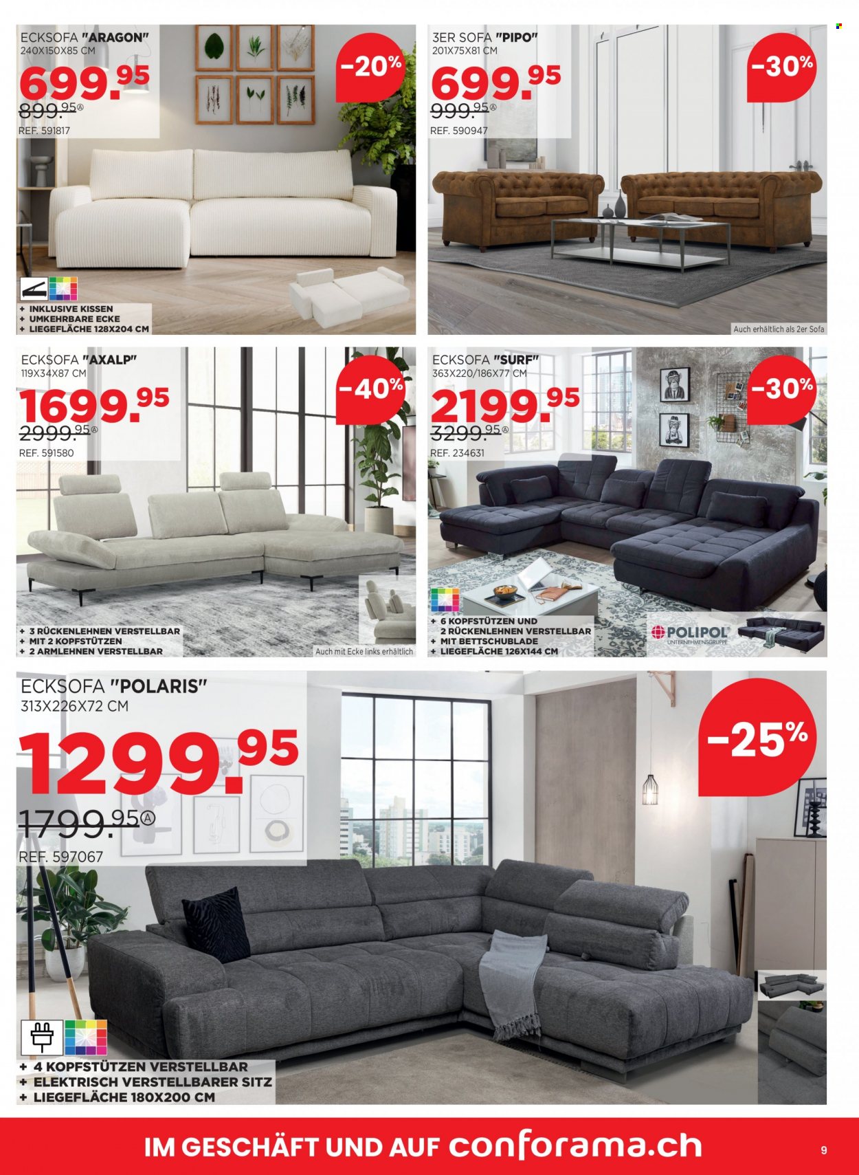 Volantino Conforama - 16.1.2024 - 22.1.2024. Pagina 9