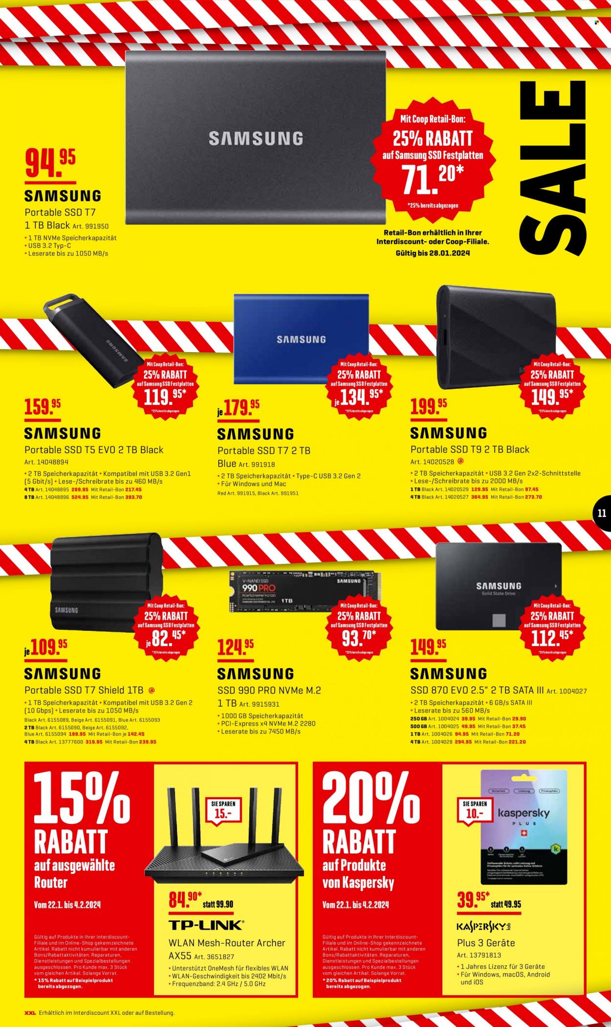 Prospekt Interdiscount - 22.1.2024 - 4.2.2024. Seite 11
