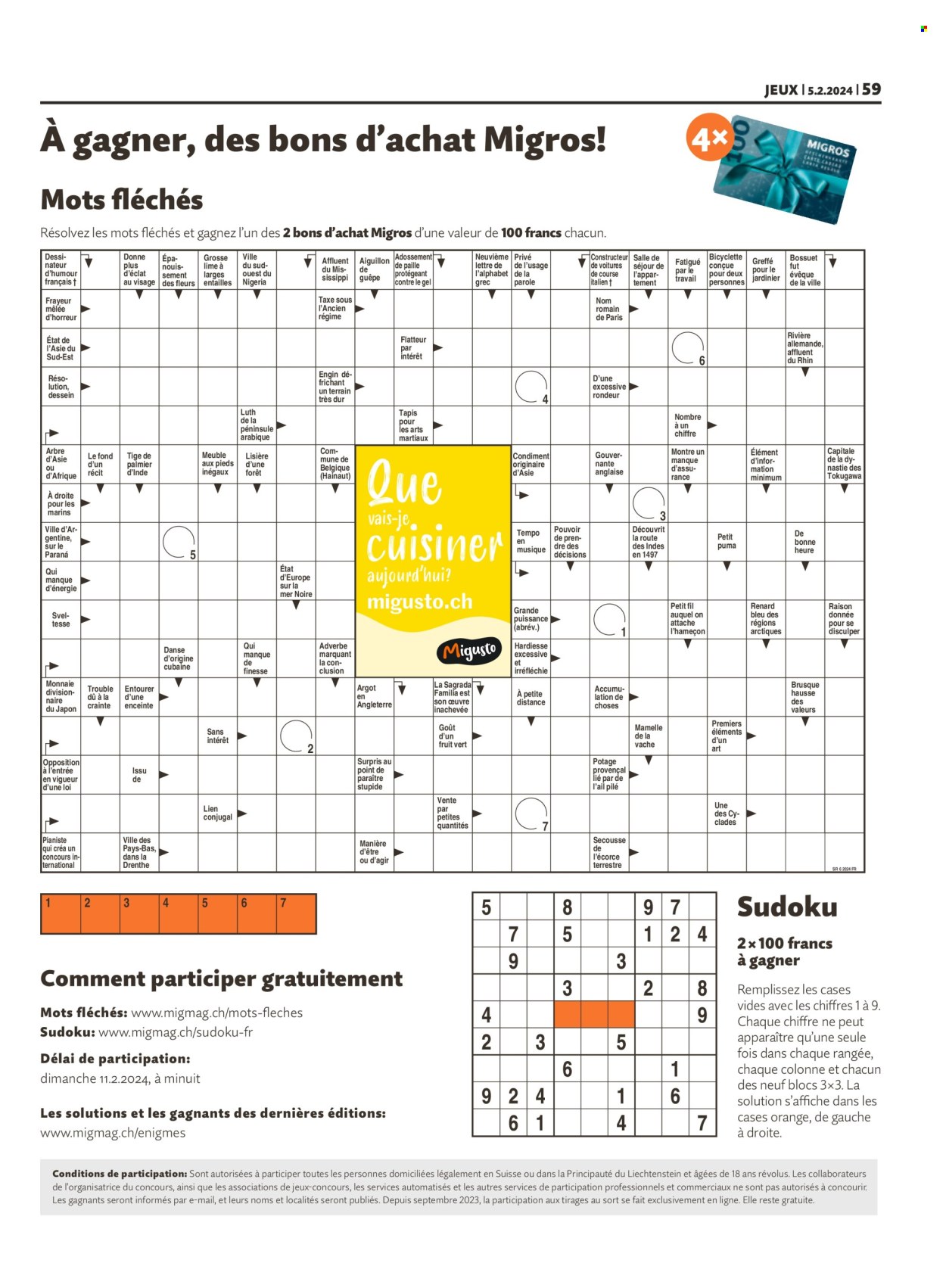 Prospekt Migros - 5.2.2024 - 11.2.2024. Seite 59