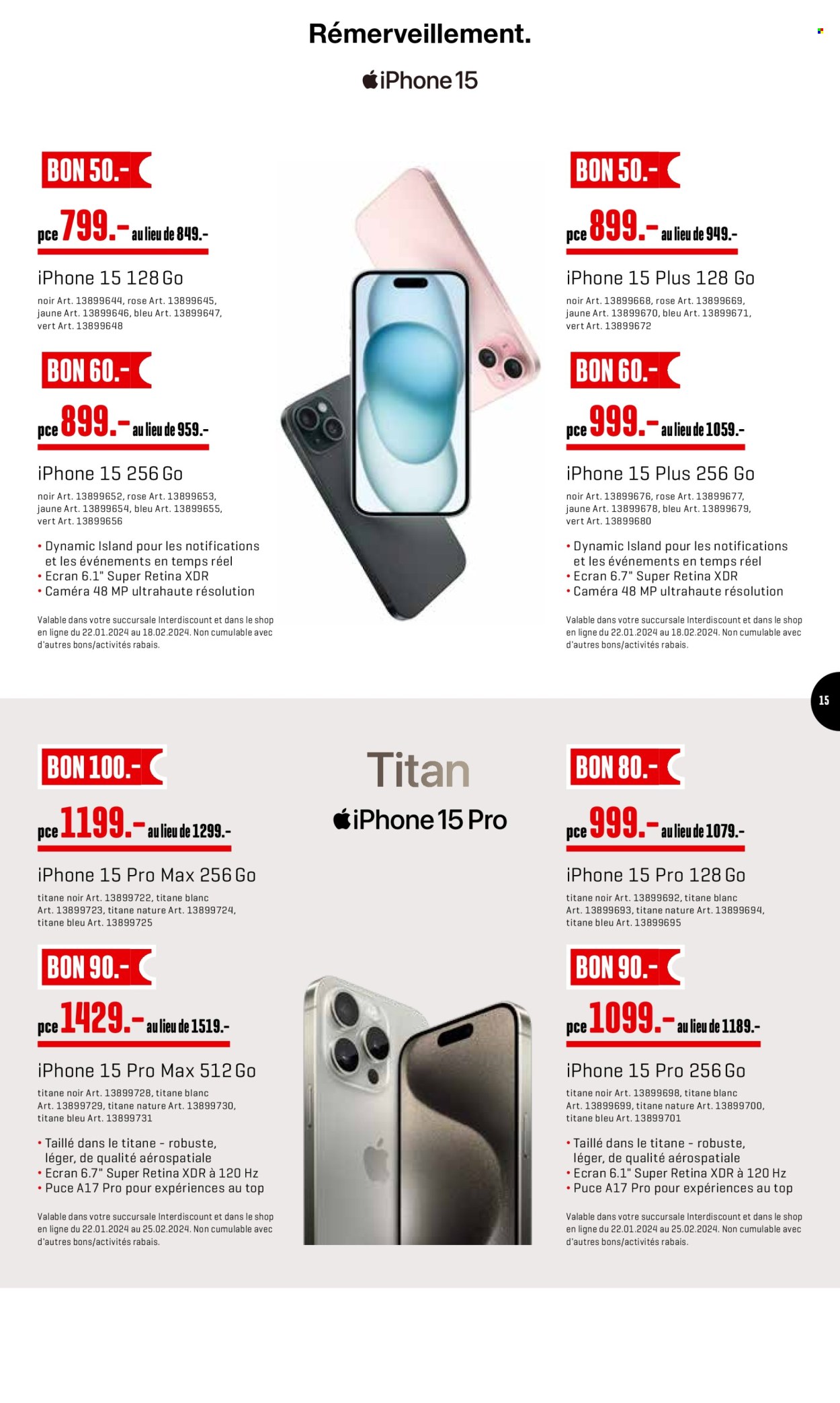 Prospekt Interdiscount - 5.2.2024 - 25.2.2024. Seite 15