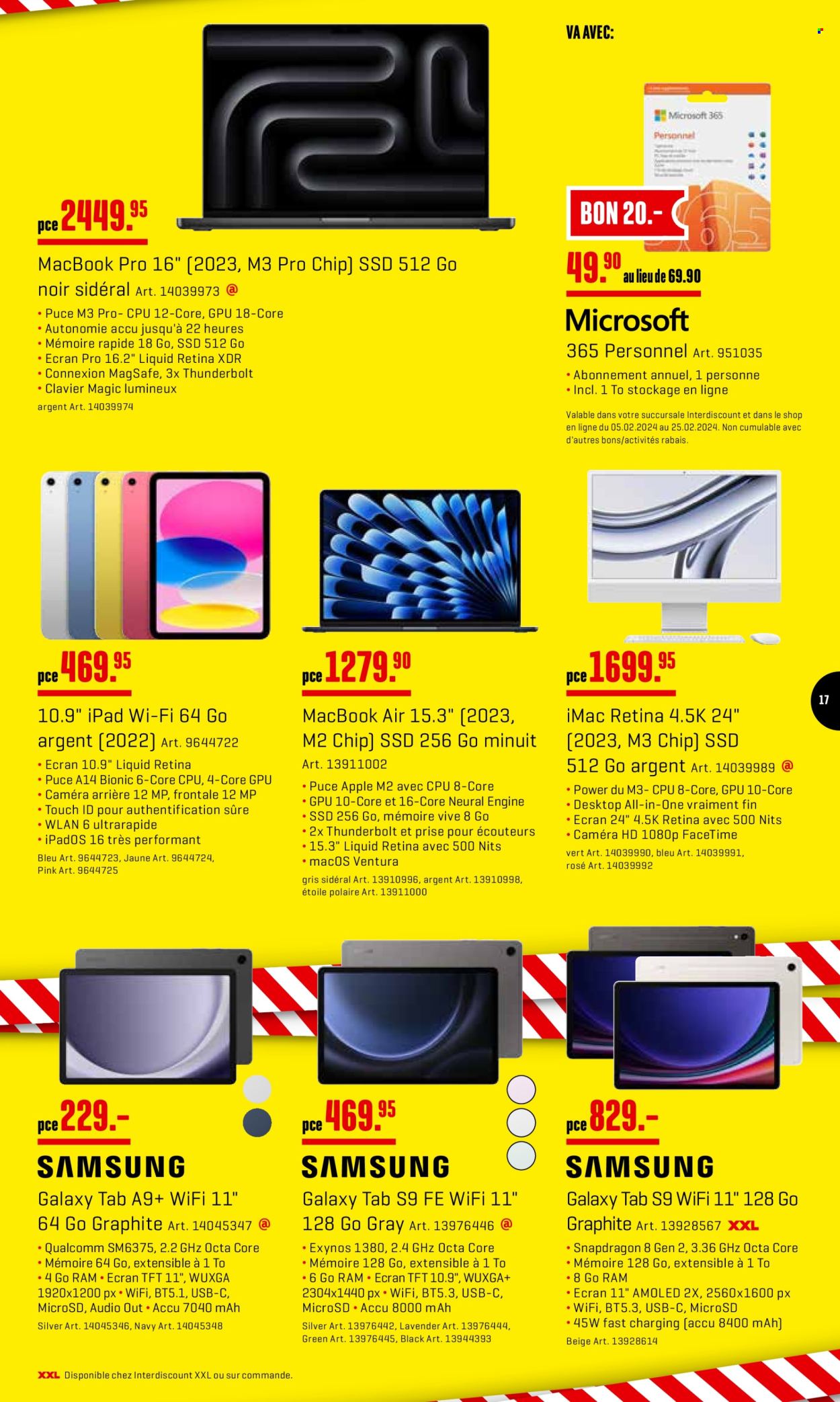 Prospekt Interdiscount - 5.2.2024 - 25.2.2024. Seite 17