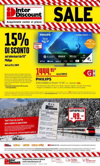 Volantino Interdiscount - 5.2.2024 - 25.2.2024.