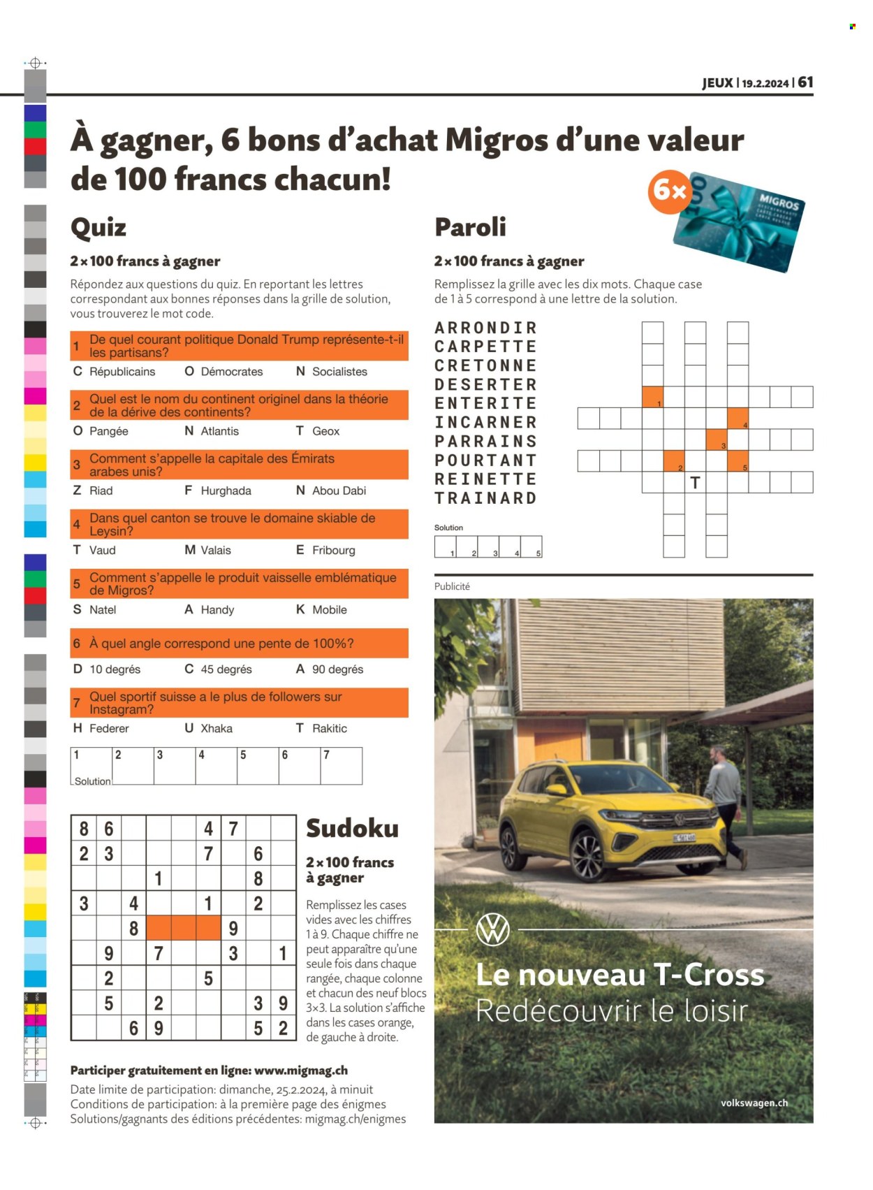 Volantino Migros - 19.2.2024 - 25.2.2024. Pagina 61