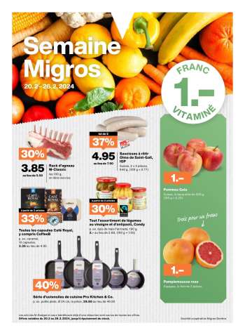 Catalogue Migros - 20.2.2024 - 26.2.2024.