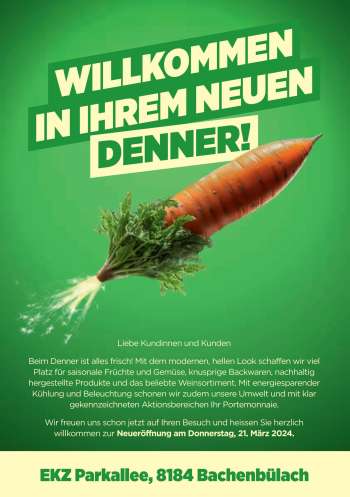 Prospekte Denner - 21.3.2024 - 18.5.2024.