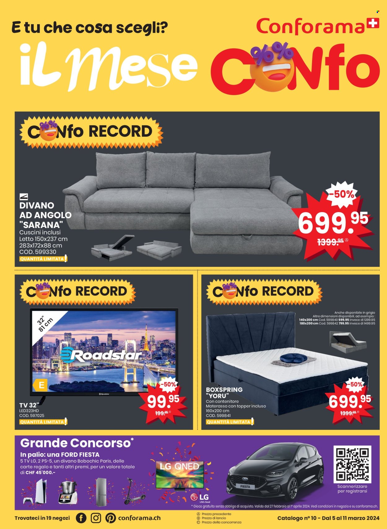 Volantino Conforama - 5.3.2024 - 11.3.2024. Pagina 1