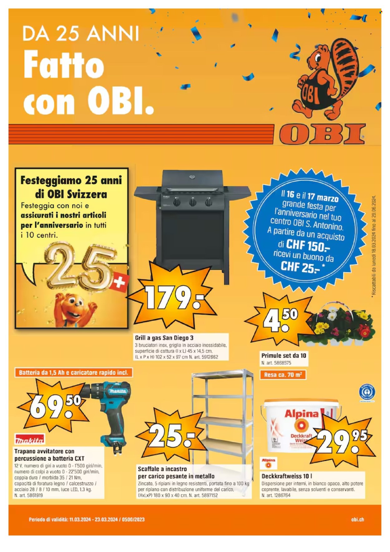 Volantino OBI - 11.3.2024 - 23.3.2024. Pagina 1