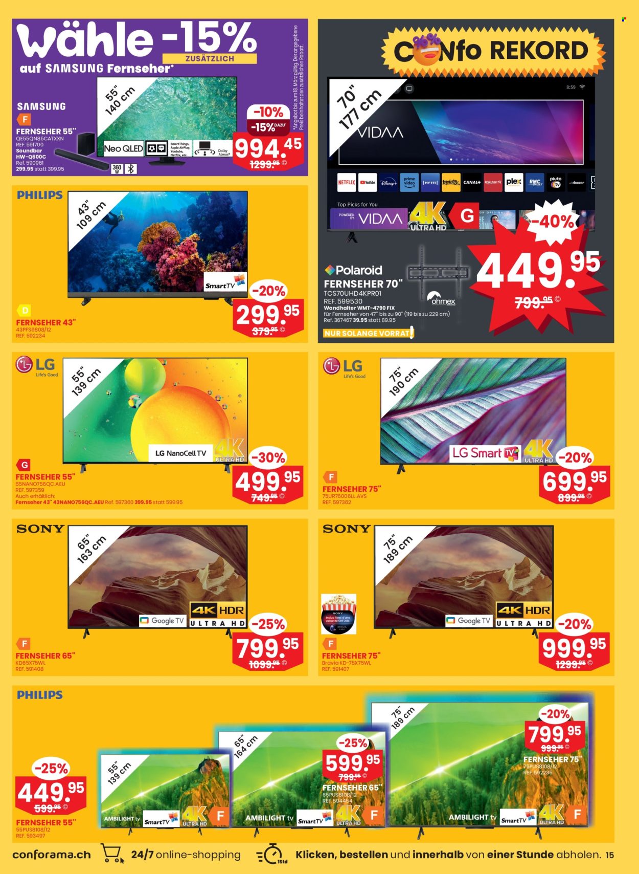 Prospekt Conforama - 12.3.2024 - 23.3.2024. Seite 15