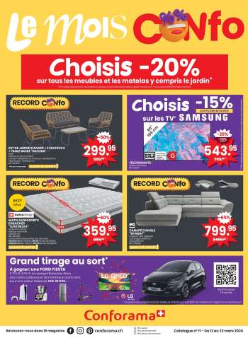 Catalogue Conforama - 12.3.2024 - 23.3.2024.