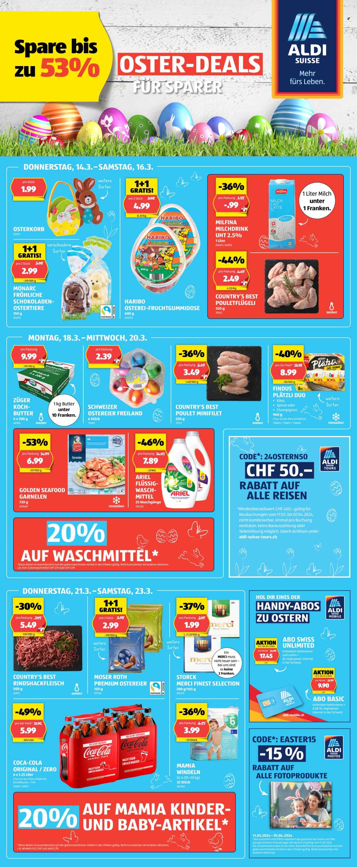 Catalogue Aldi - 14.3.2024 - 30.3.2024. Page 1