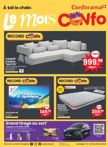 Volantino Conforama - 19.3.2024 - 23.3.2024.