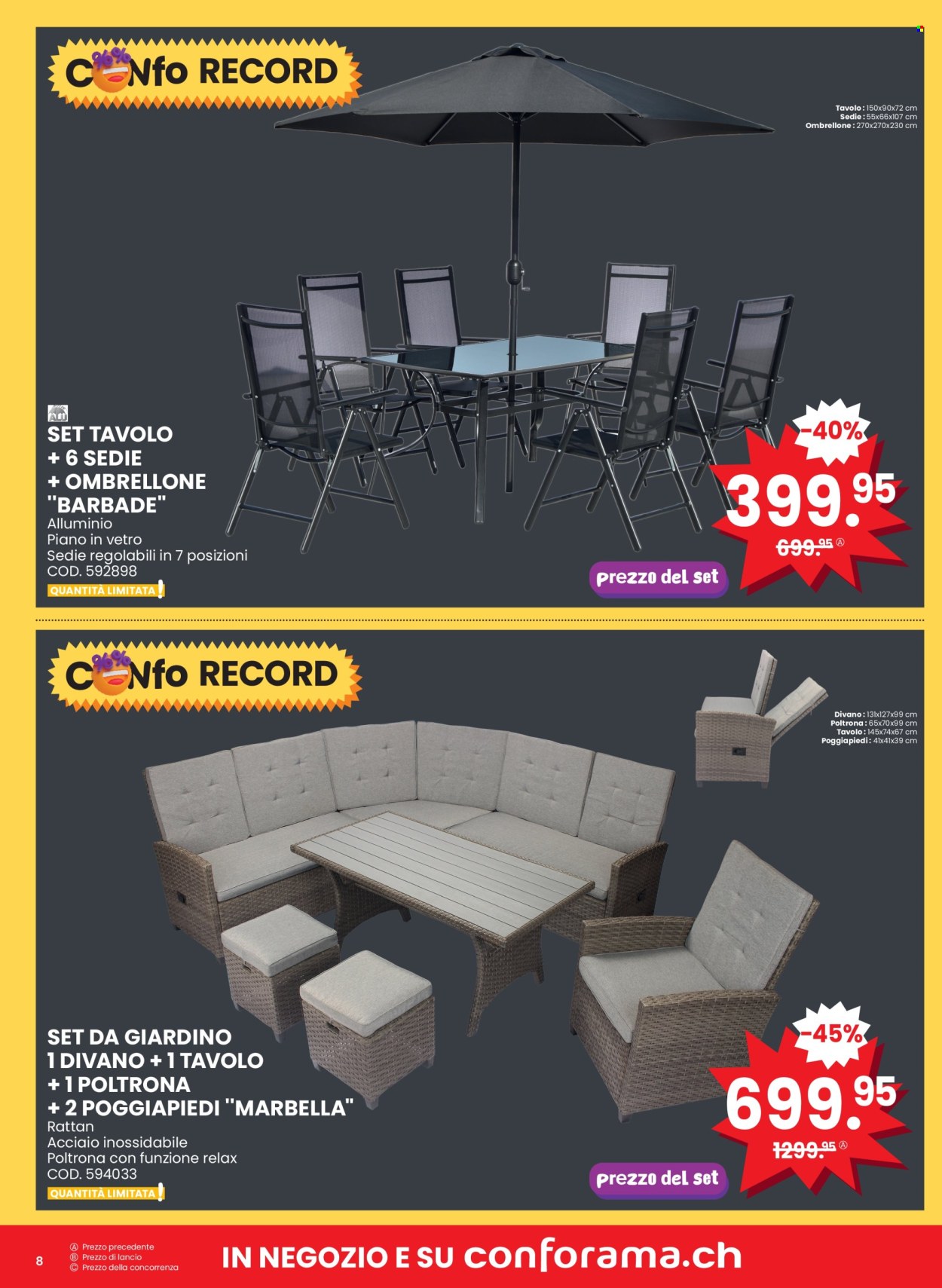 Volantino Conforama - 19.3.2024 - 23.3.2024. Pagina 8