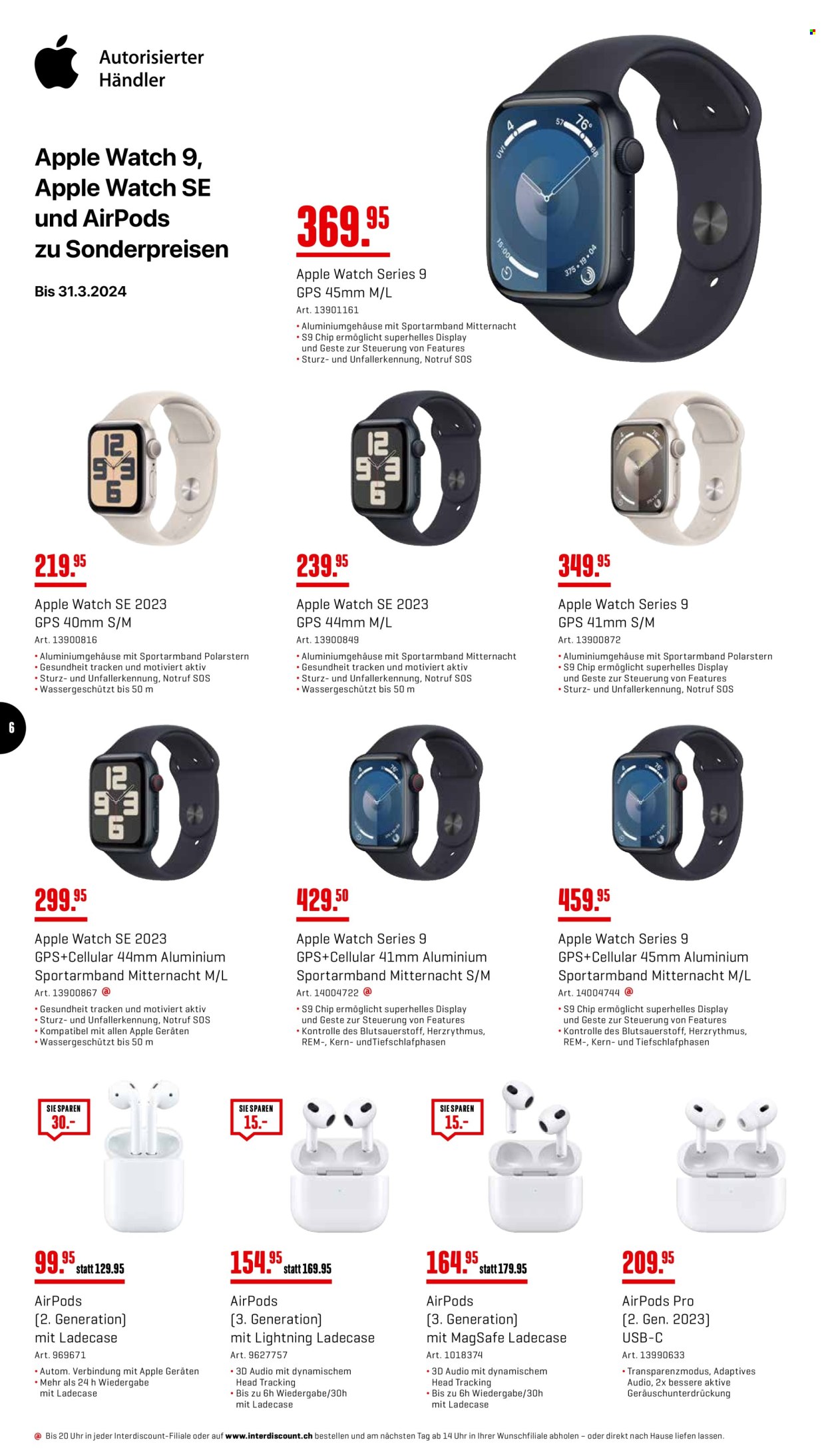 Prospekt Interdiscount - 25.3.2024 - 7.4.2024. Seite 6