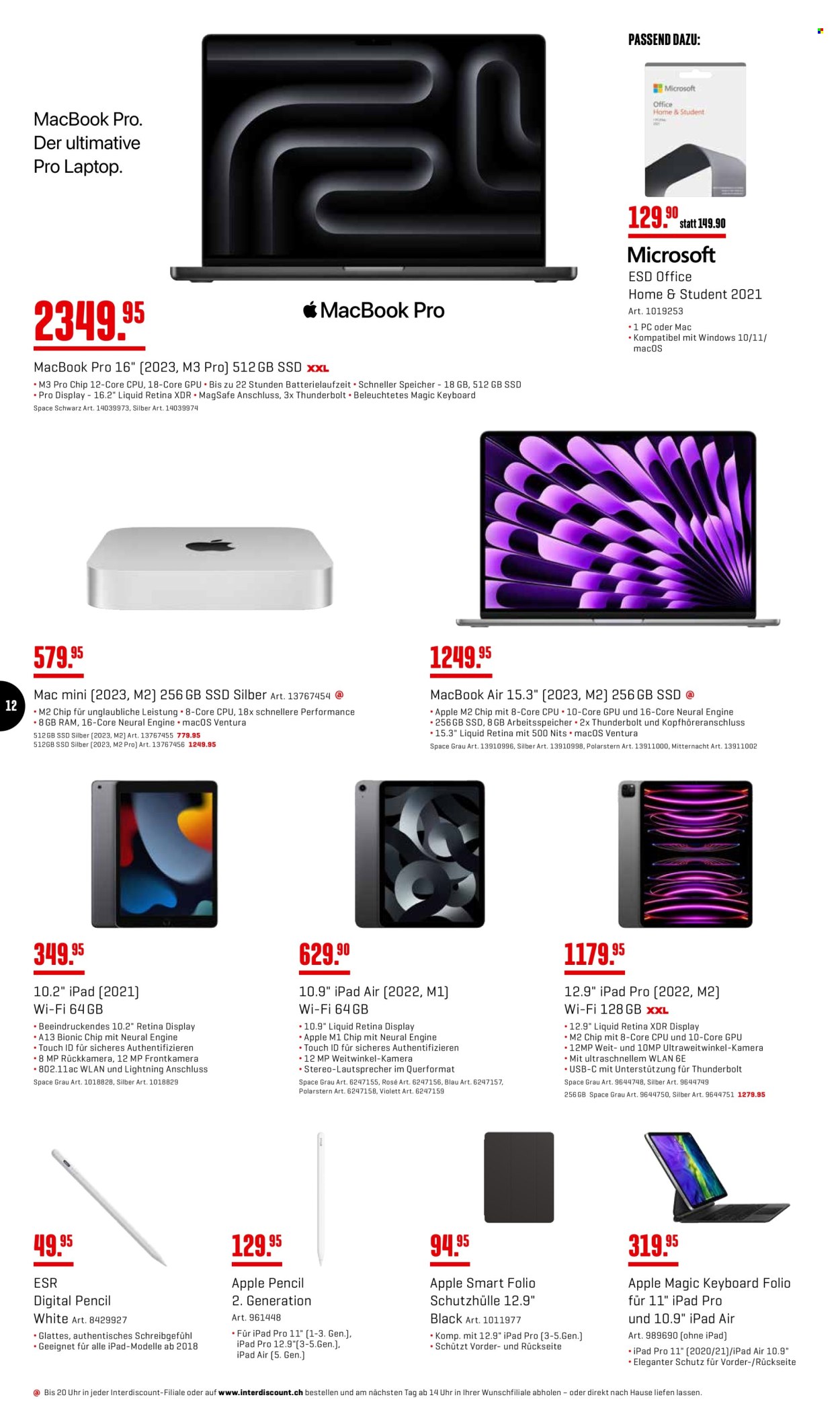 Prospekt Interdiscount - 25.3.2024 - 7.4.2024. Seite 12