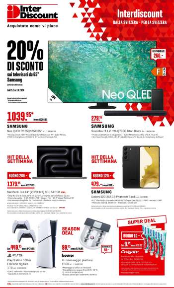 Volantino Interdiscount - 25.3.2024 - 7.4.2024.