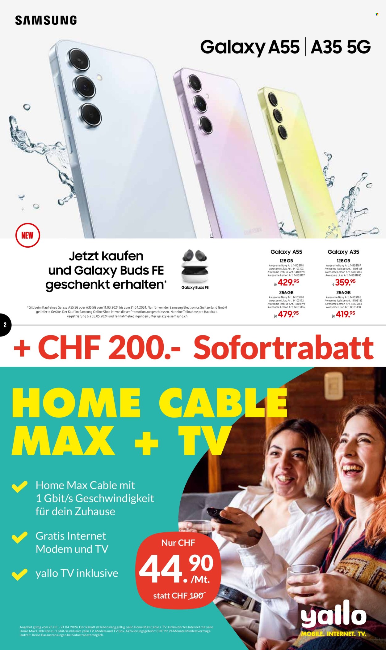 Prospekt Interdiscount - 25.3.2024 - 7.4.2024. Seite 2