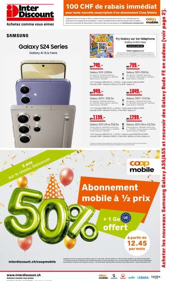Volantino Interdiscount - 25.3.2024 - 7.4.2024.