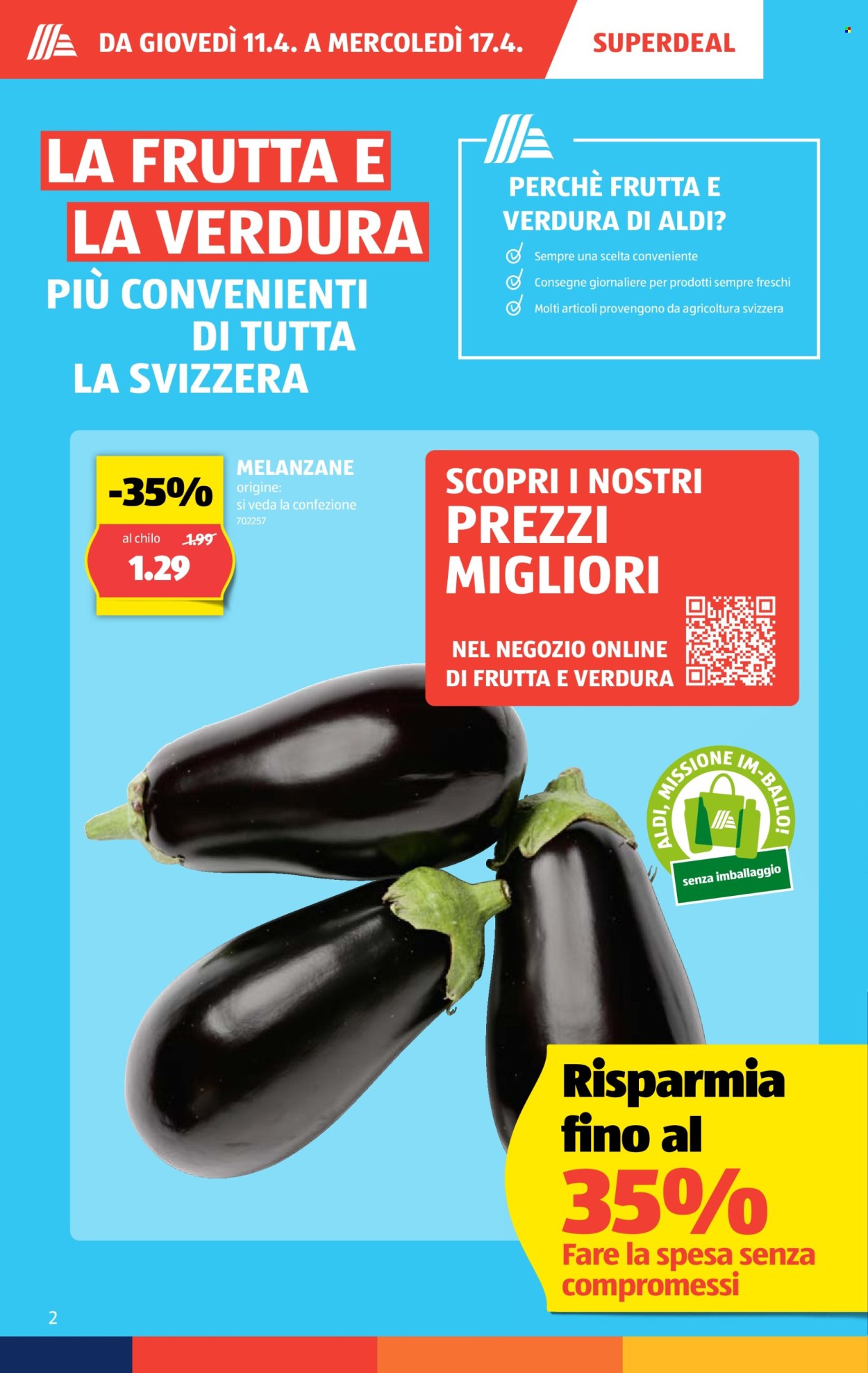 Volantino Aldi - 11.4.2024 - 17.4.2024. Pagina 2