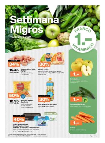 Catalogue Migros - 16.4.2024 - 22.4.2024.