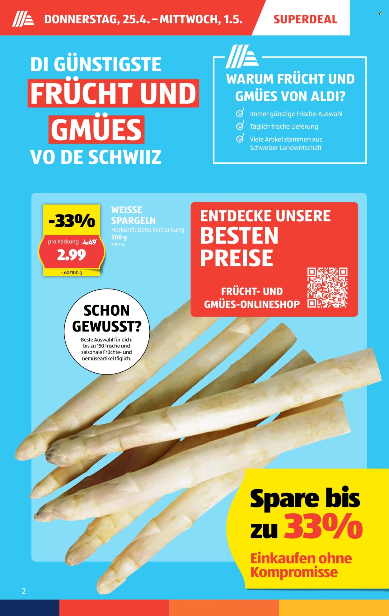Catalogue Aldi - 25.4.2024 - 1.5.2024. Page 2