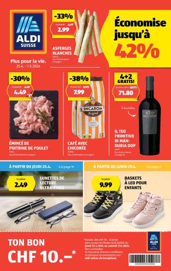Volantino Aldi - 25.4.2024 - 1.5.2024.