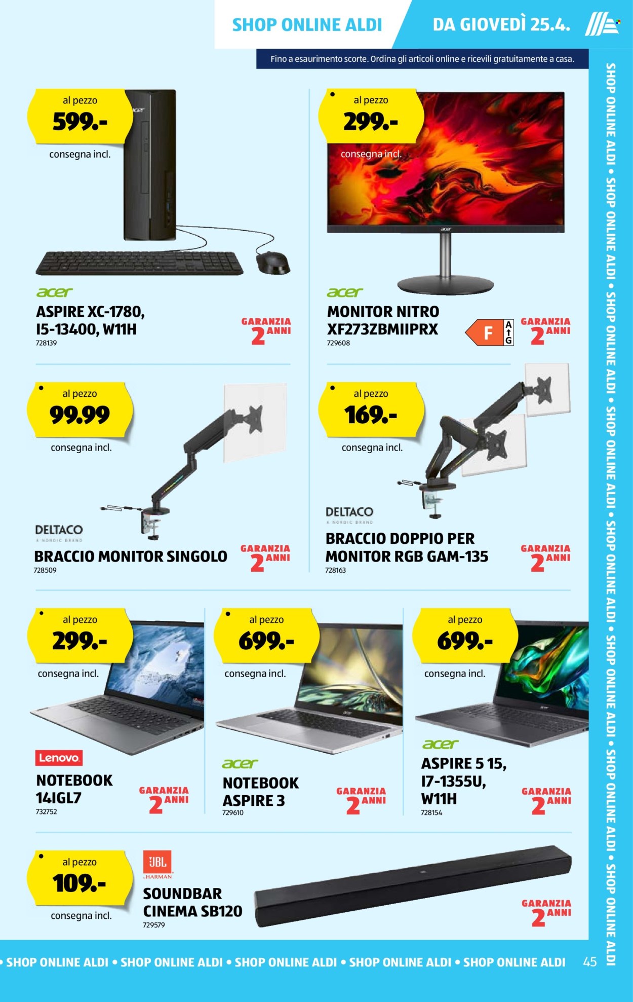 Catalogue Aldi - 25.4.2024 - 1.5.2024. Page 45