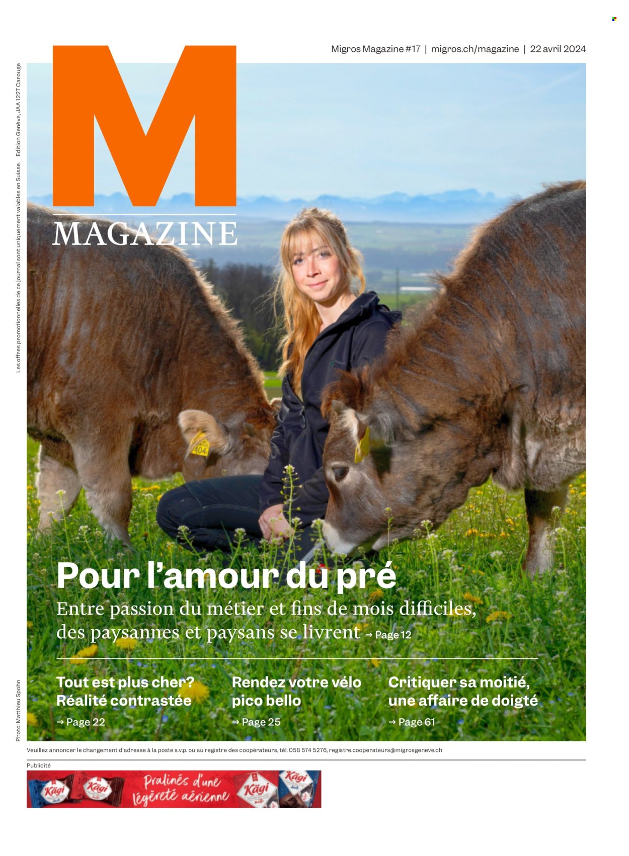 Volantino Migros - 22.4.2024 - 28.4.2024. Pagina 1