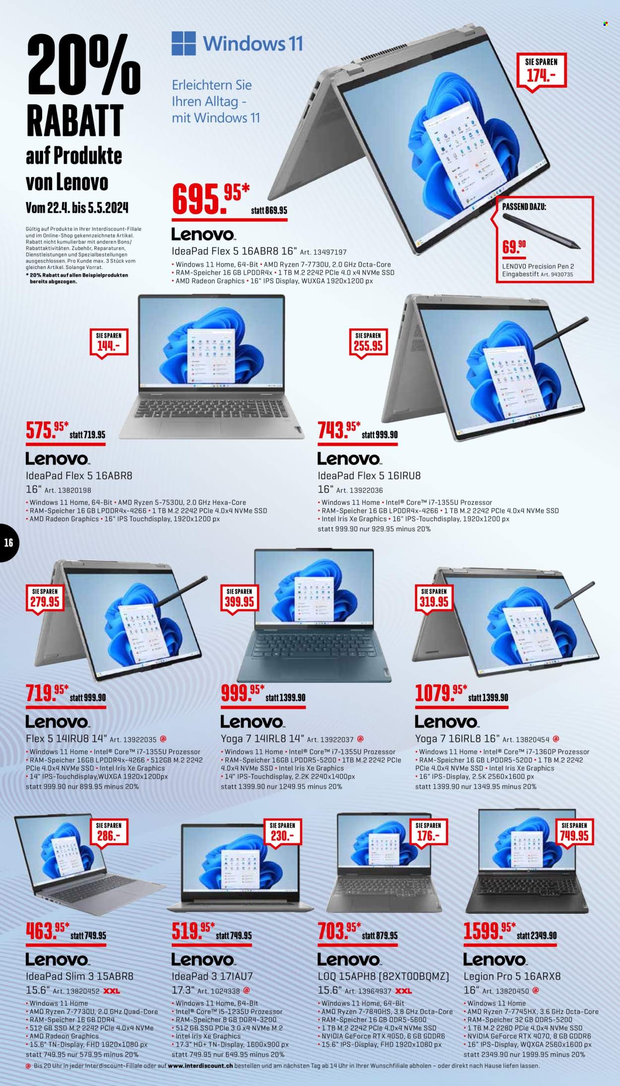 Catalogue Interdiscount - 22.4.2024 - 5.5.2024. Page 16